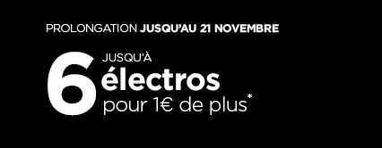 3électros pour 1 E de plus toute l'année
